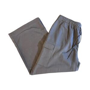 Melrose And Market Grey Cargo Wide Leg Lounge Pants Size Medium